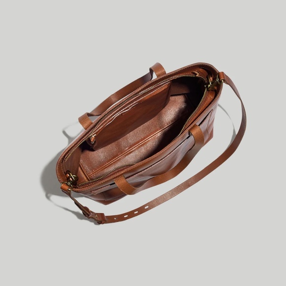 Madewell Zip-Top Medium Transport Leather Tote - Picture 3 of 10